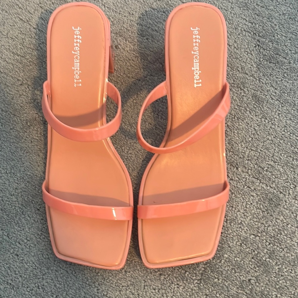 Jeffrey Campbell jelly strappy shoes